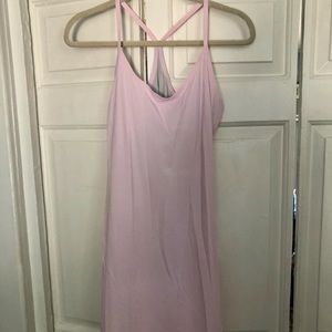 Outdoor Voices Light Pink Exercise Dress w/ Leotard